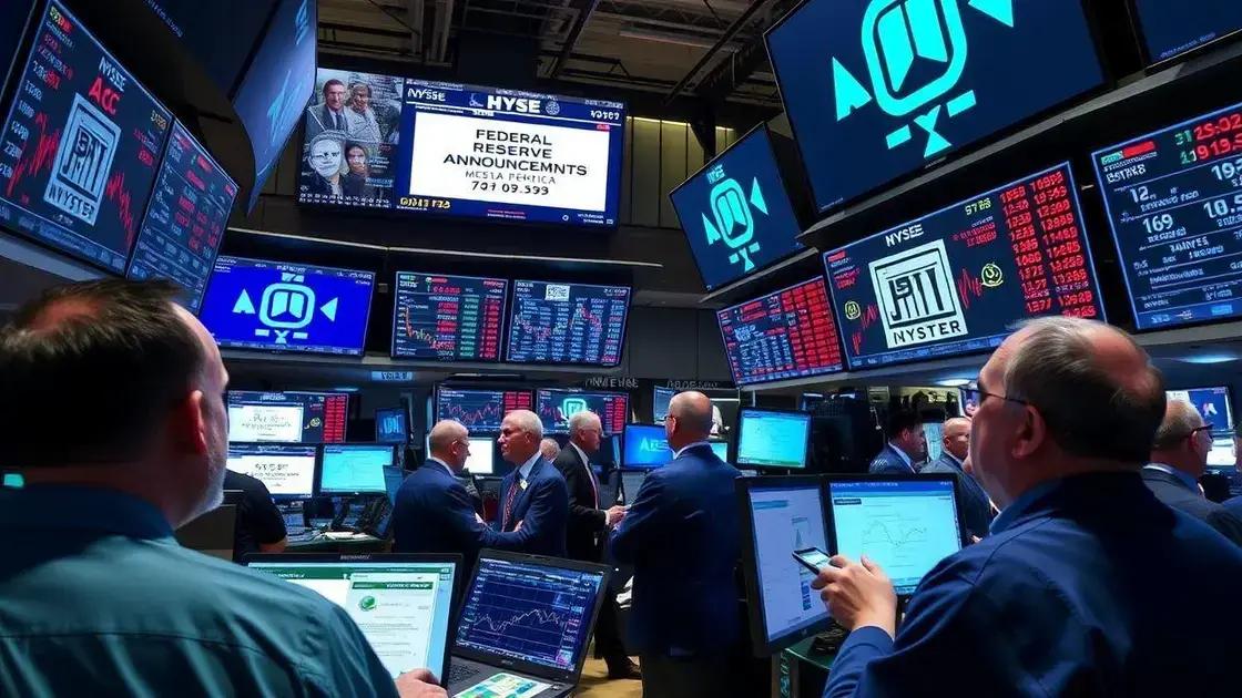 How investors react to Fed updates