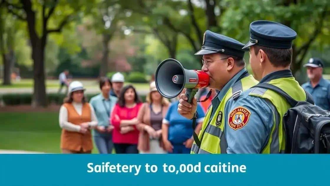 Key components of a safety announcement