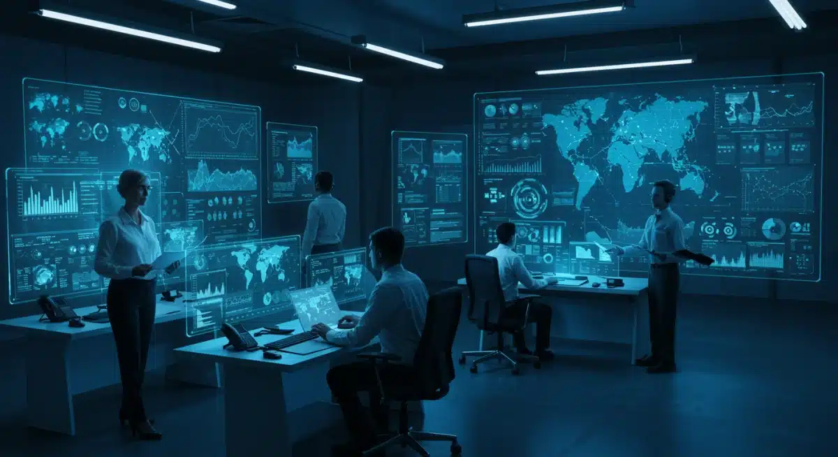 AI-powered command center with human and artificial intelligence collaboration