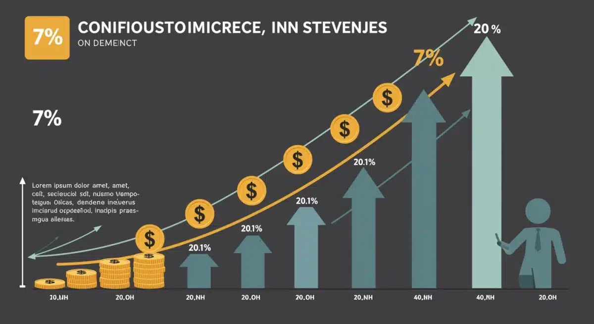Compound interest growth with increased retirement contributions