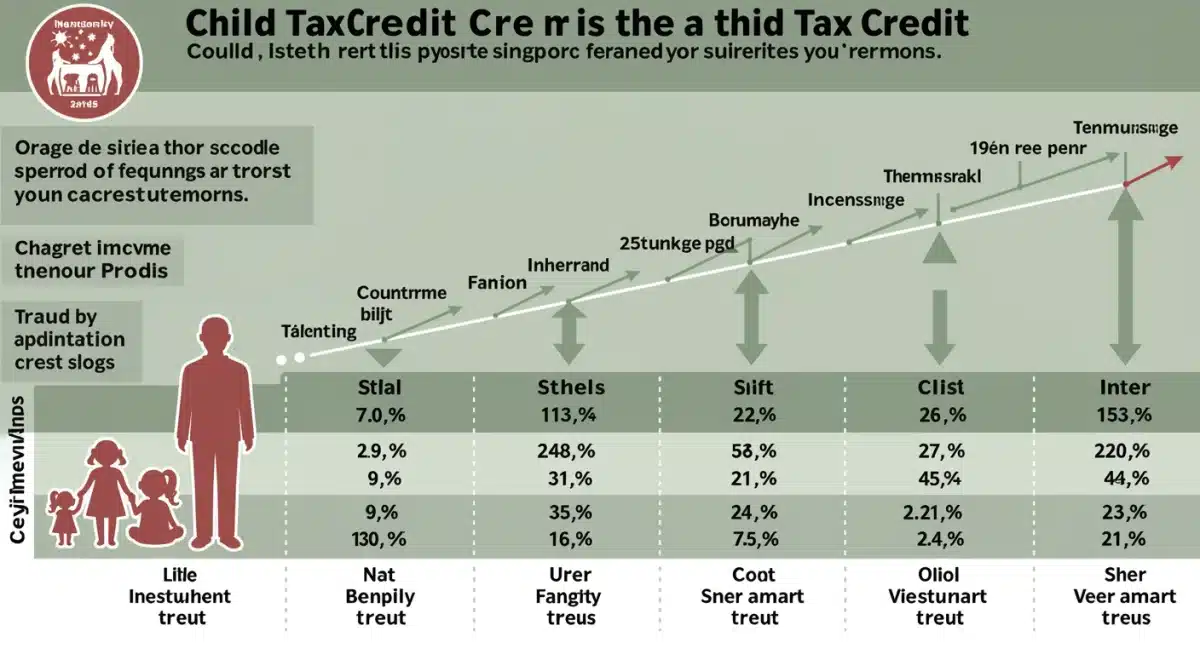 Infographic detailing Child Tax Credit income thresholds and credit amounts