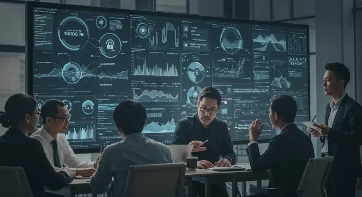 Cybersecurity team collaborating on threat intelligence and incident response