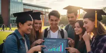 Students reviewing financial data for 2026 student loan planning