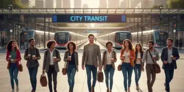 Diverse commuters saving money with 2026 commuter benefits