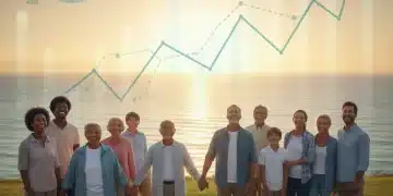 People smiling, looking towards a bright future, symbolizing secure 2026 retirement planning.