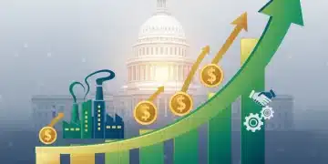 Infographic showing projected US GDP growth for 2026 at 2.8%