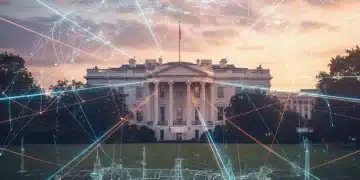 White House with digital infrastructure overlay representing the 2026 plan