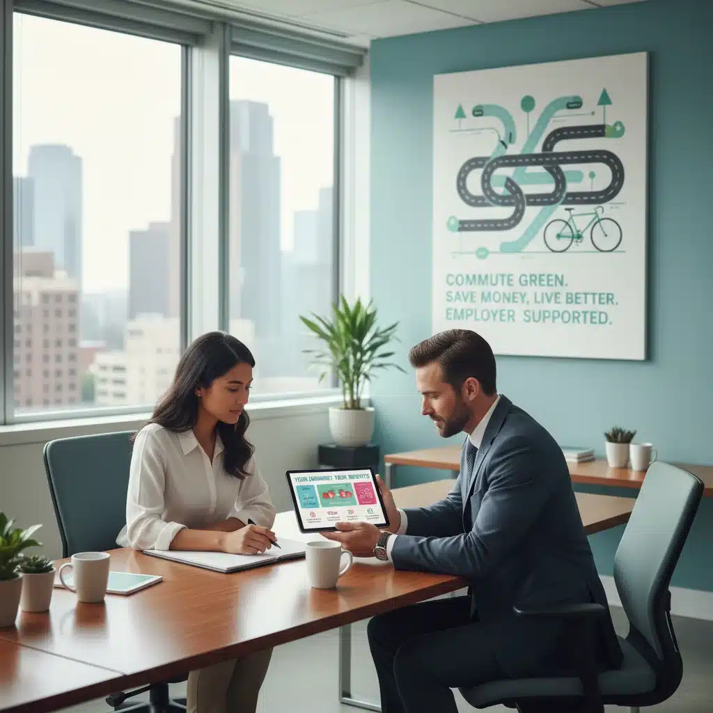 HR representative explaining commuter benefits options to an employee for 2026