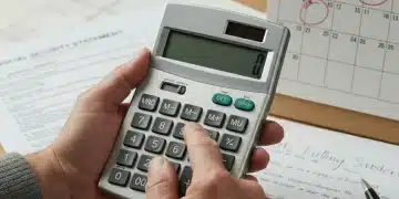 Senior hands calculating Social Security benefits for 2026 COLA