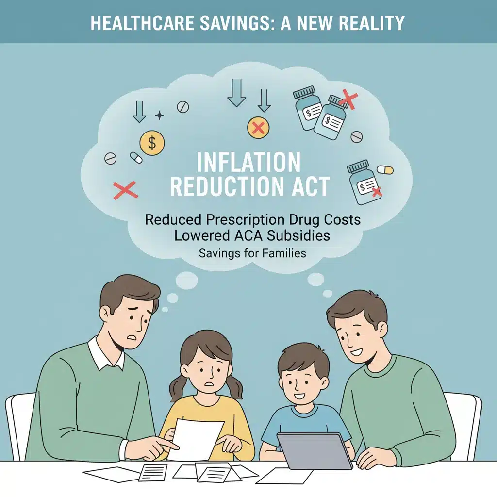 Healthcare cost reductions for families due to IRA