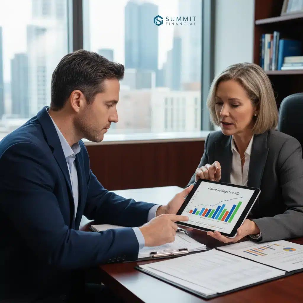 Financial advisor explaining 2026 tax code changes to a client